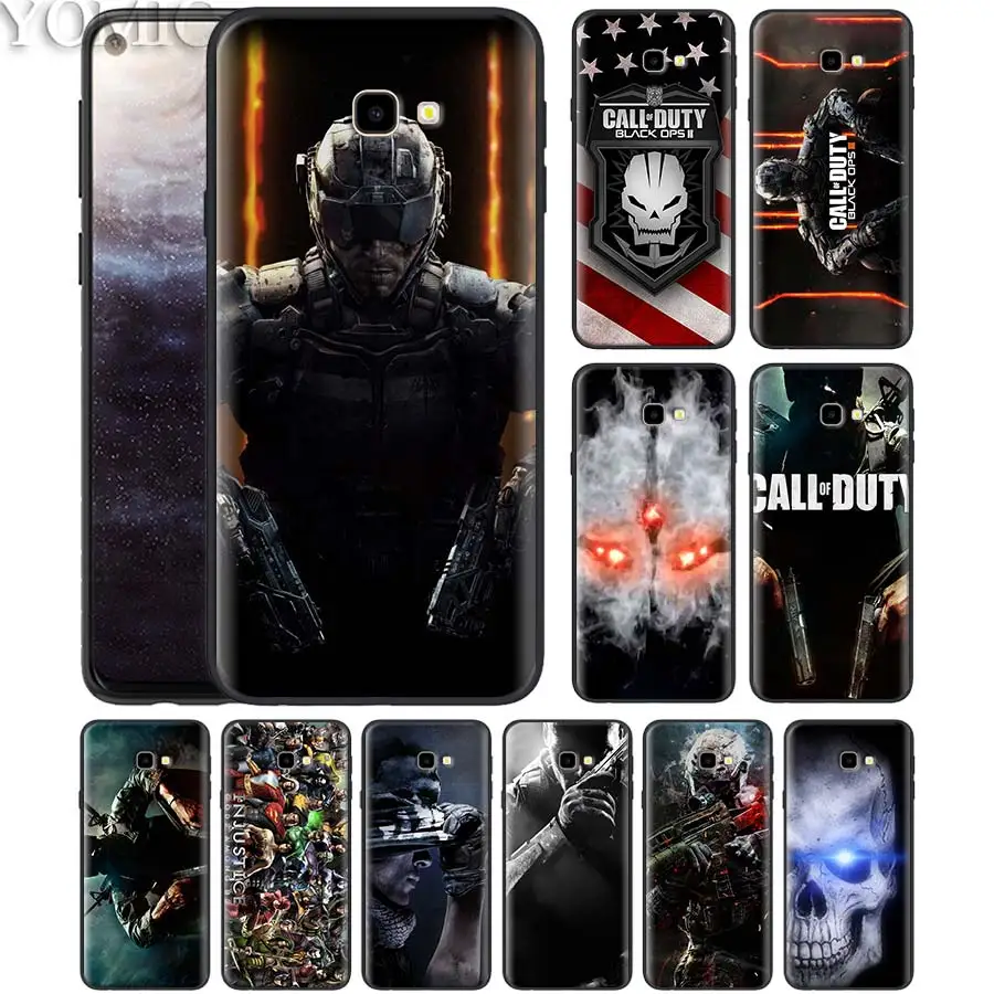 

Silicone Soft Case for Samsung Galaxy J6 J8 J4 Plus 2018 A50 A70 M10 M20 M30 Cover cool Call of Dutys Superheroes Black Case