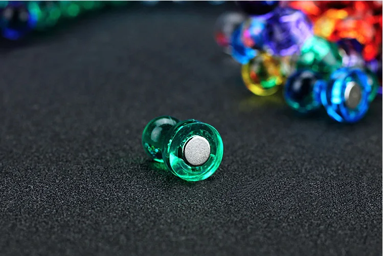 

Good quality 20PCS D11mm*17mm rare earth whiteboard Magnet skittle office magnet with neodymium magnet magnetic push pin