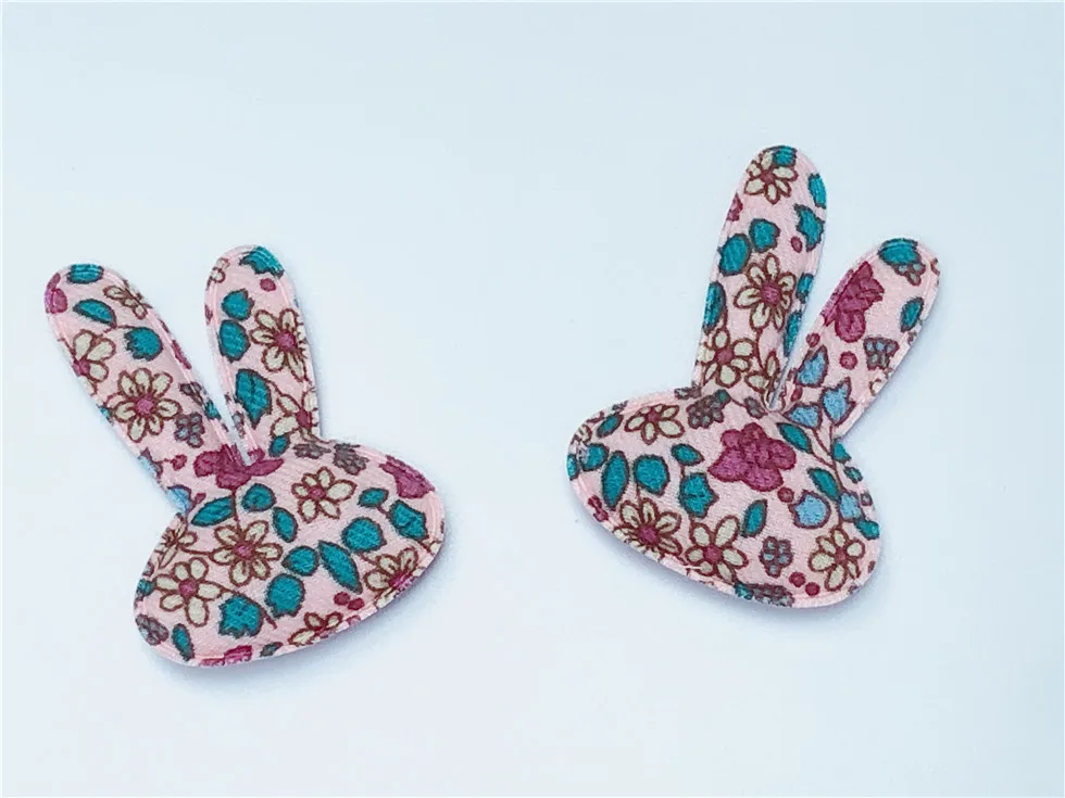 

50pcs Handmade Fashion Cute Floral Rabbit DIY Decoration Parts for Hairpins Hair Clips Headbands Animal DIY Hair Accessories