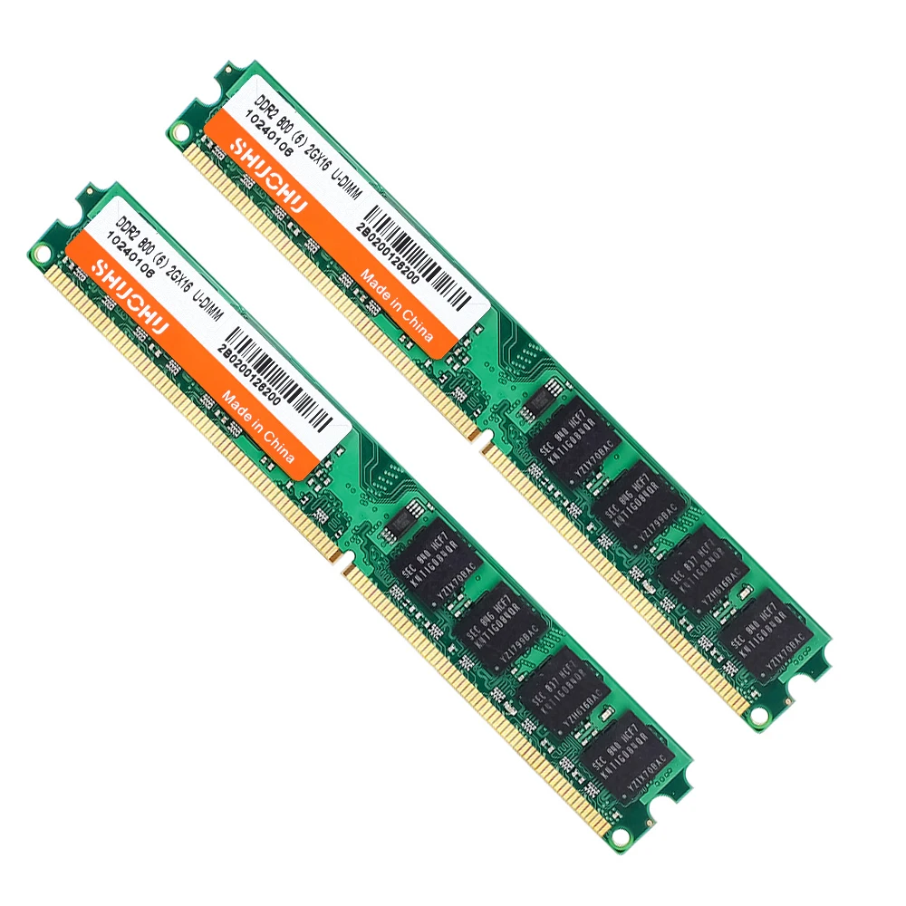  Original for intel 2GB RAM DDR2 4GB 2G*2PCS DDR2 800MHZ 2GB PC2-6400 desktop memory Lifetime warran