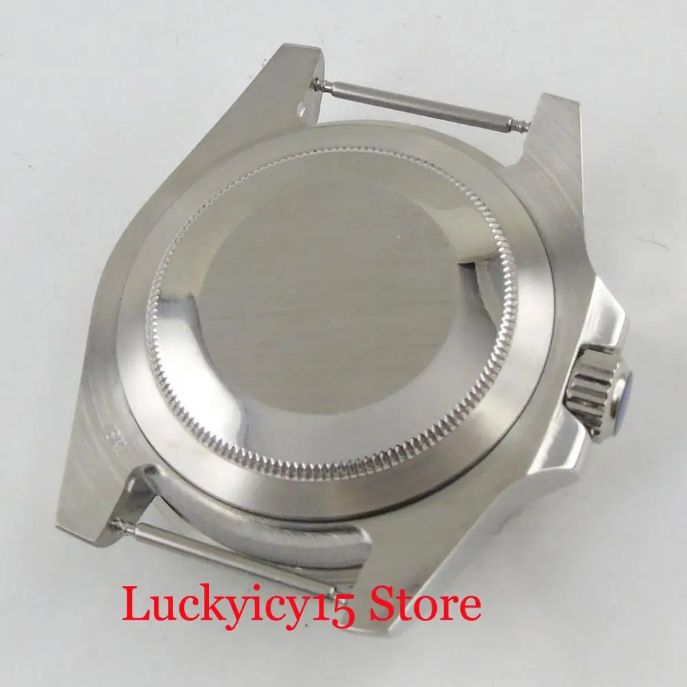 9 Models 40mm Silver Watch Case Sapphire glass Rotating Bezel Fit for ETA 2836 MIYOTA Automatic Movement