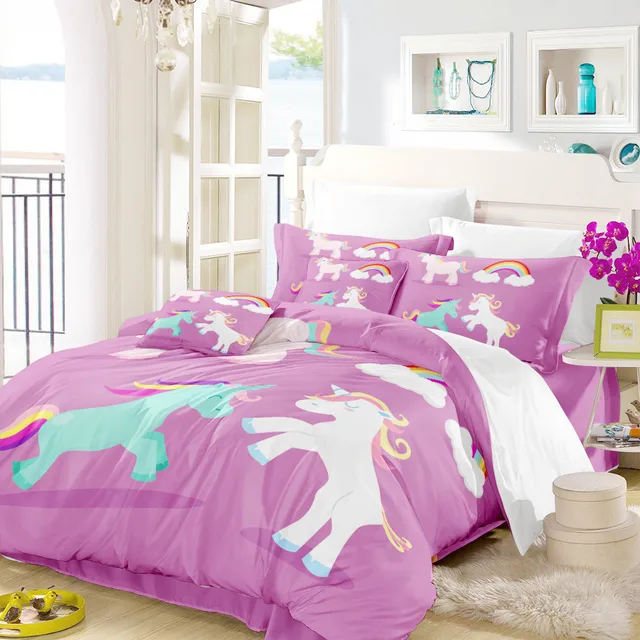 Purple Unicorn Bedding Cover Unilovers