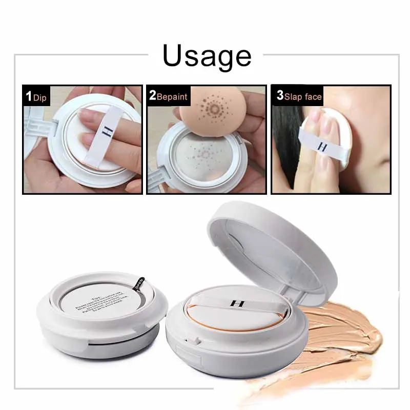 FRANCE HENLICS Multi-Effect Metal Air Cushion BC Cream Moisturizer Concealer Magic Flawless Natural Whitening Cream (21)