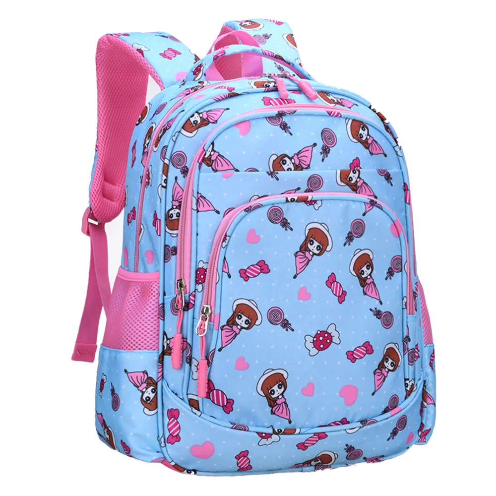 

Children School Backpacks For Girl Nylon princess School Bag Waterproof Kids Satchel Schoolbag mochila escolar printing backpack