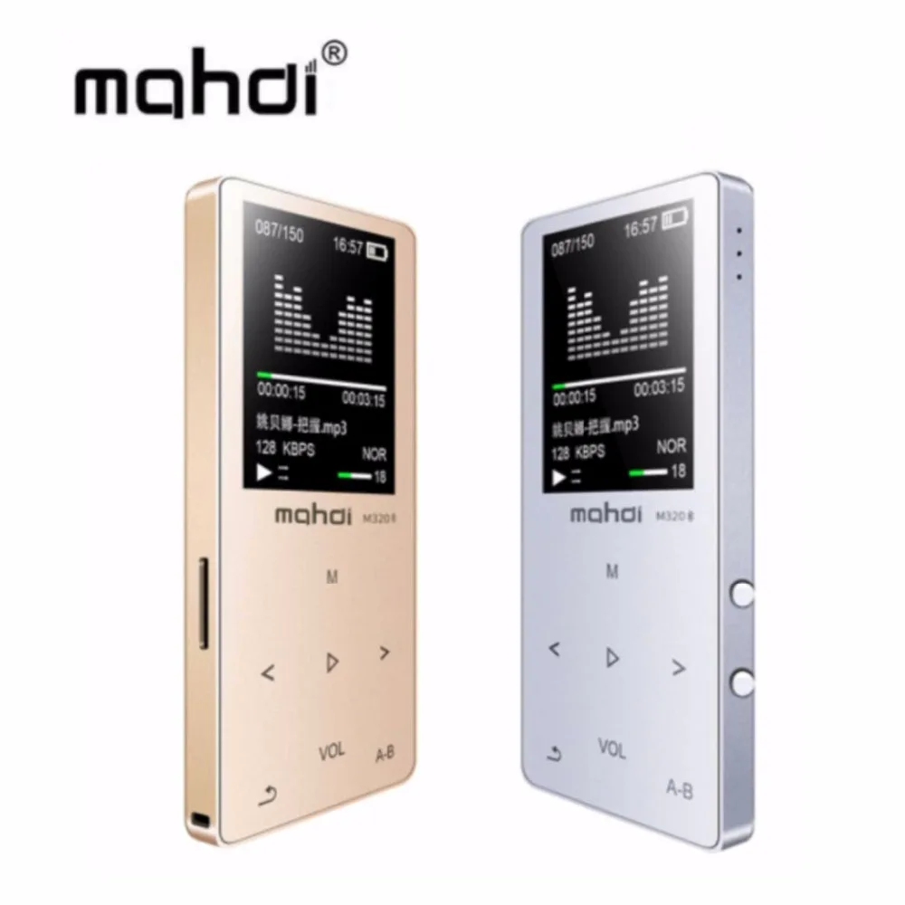 

Mahdi M320 Metal Sport Mini MP3 Player Bluetooth Portable MP3 8GB with Built-in Speaker FM Radio APE Flac Music Player