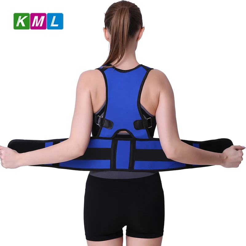 Réglable Adulte Corset Retour Posture Correcteur Dos Épaule Lombaire Brace Soutien de La Colonne Vertébrale Ceinture Posture Correction BKL01