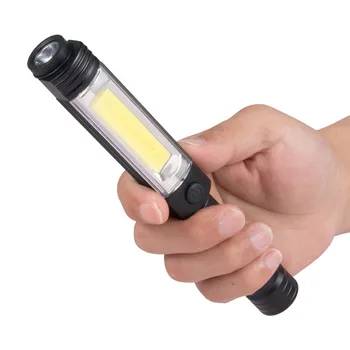 

Multifunction Torch Led Light 1000 Lumen COB LED Flashlight Slim Work Light Lamp Flashlight Tail Magnet Zaklamp 40MAY14