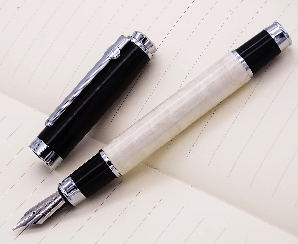 Buy Duke Celluloid White Fountain Pen Quicksand