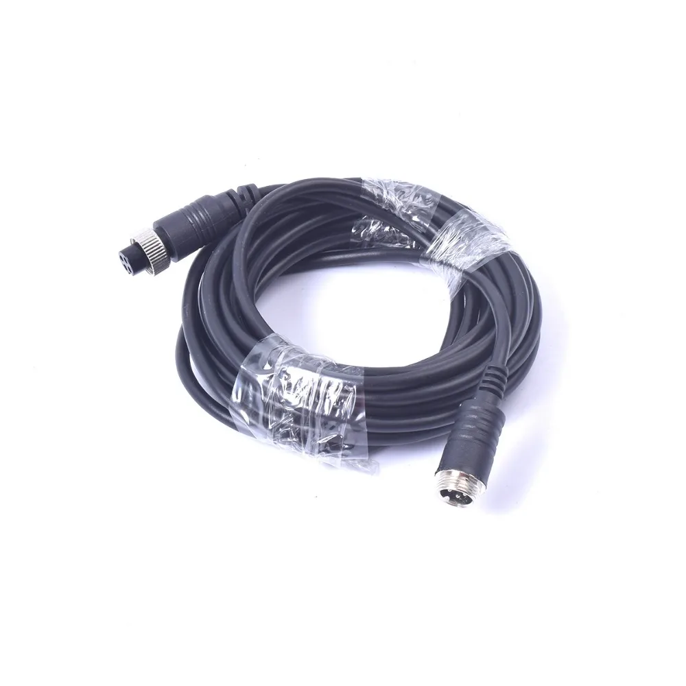 16FT 5M Car Video Extension Cable 4 Pin Aviation Waterproof Shockproof
