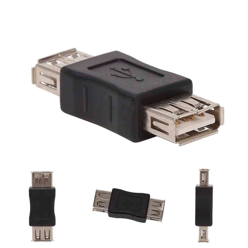 USB 2 0 Тип A конвертер Мама-мама адаптер для зарядки передачи данных | Компьютеры и