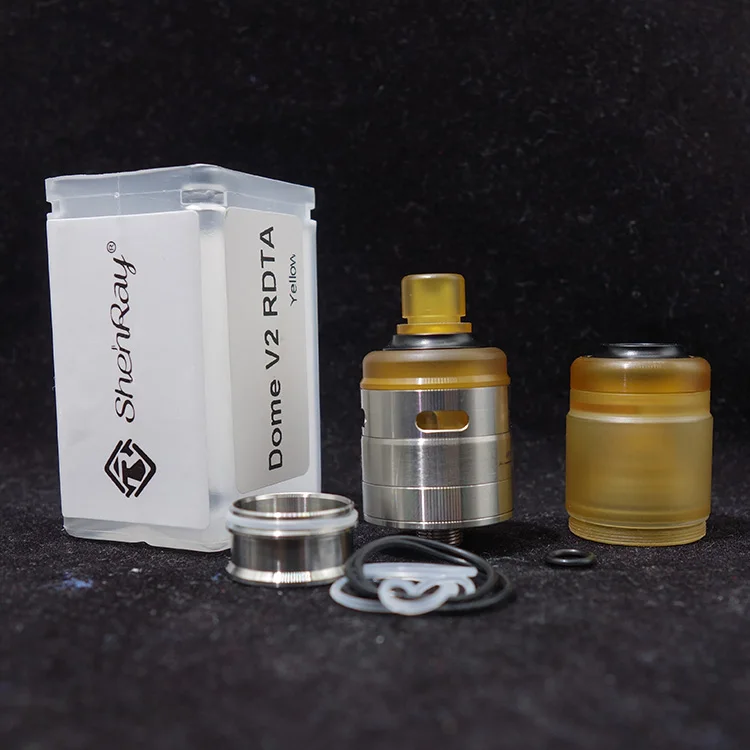 Shenray Dome V2 22 мм MTL RDTA нержавеющая сталь PEI ultem DIY Ремонтопригодный капающий бак 2 8 мл