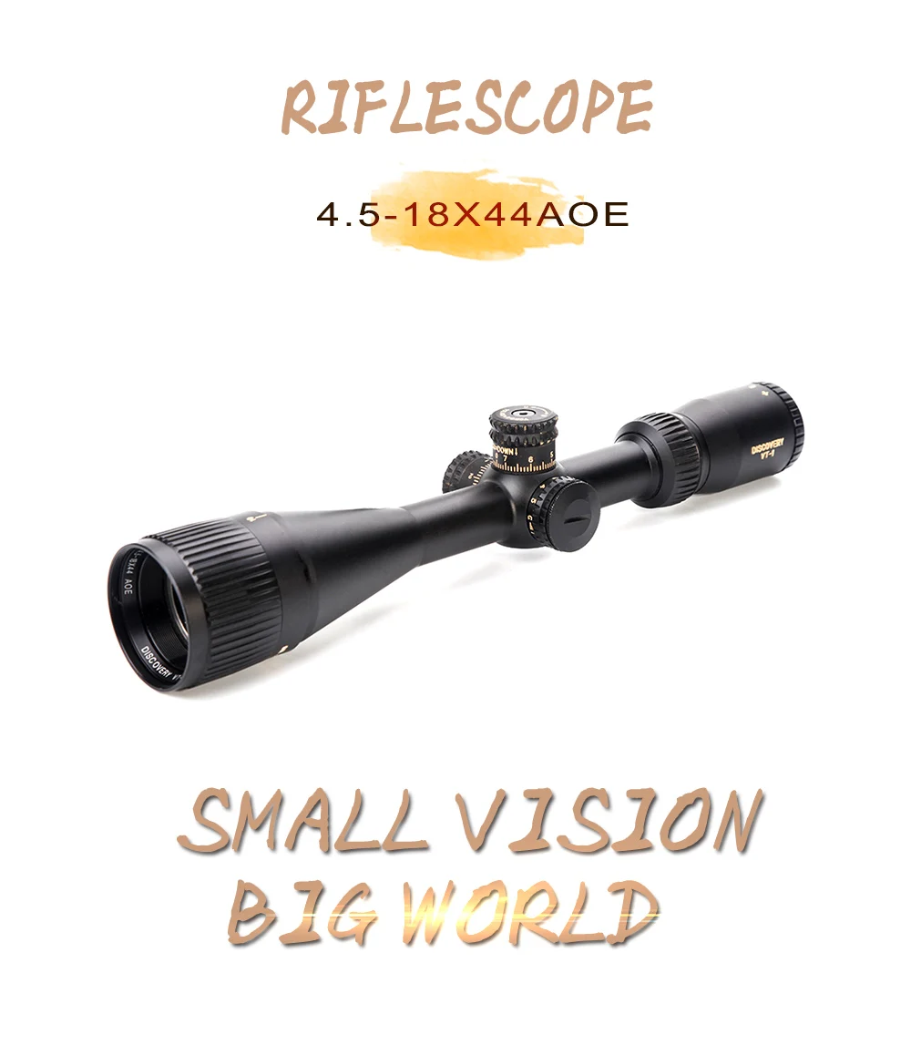 Охотничий прицел VT 4,5-18X44AOE Rifle Scope Mil Dot R/G/B светящаяся сетка прицелы для спортивного пистолета страйкбол Коллиматорный прицел