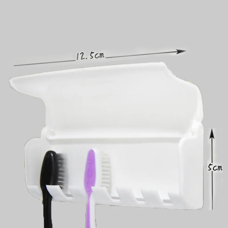 1 шт. пылезащитный держатель для зубных щеток с 2 присосками, кухонный стеллаж для ванной комнаты, органайзер для хранения зубных щеток, аксессуары для ванной комнаты