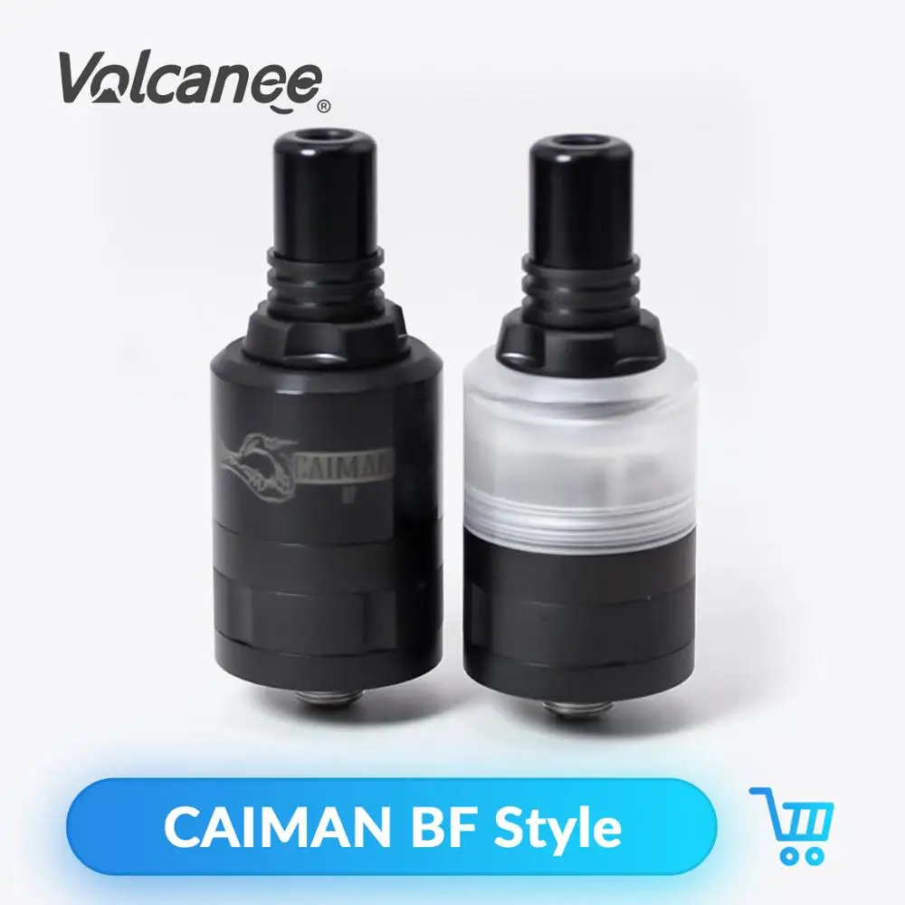 

Volcanee SXK Version Caiman BF Style RTA MTL Rebuildable Tank Atomizer 22mm VS Doggy RTA for Electronic Cigarettes Vaporizer