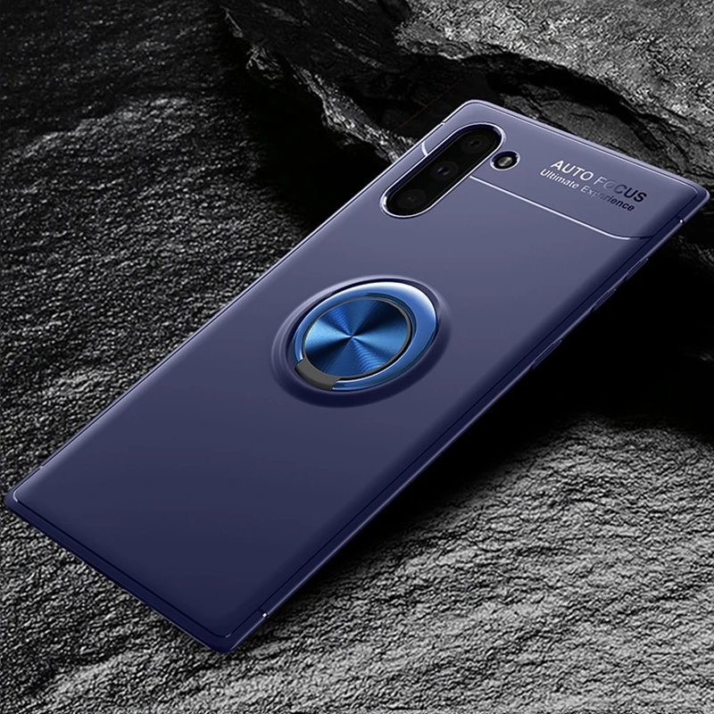

10PCS Metal Finger Ring Stand Phone Case Cover With Magnetic Adsorption 360 Rotation Ring Holder Phone Cover for Samsung
