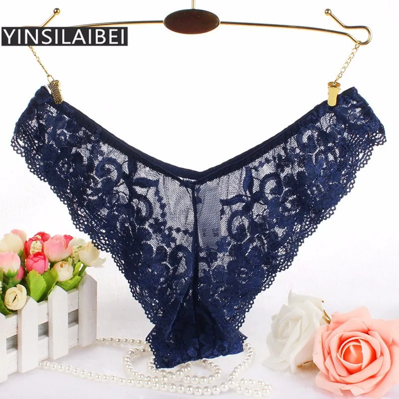 best high waisted underwear M-4XL Plus Size Ladies Sexy Seamless Lace Panties g String Ropa Interior Mujer Underwear Women Sexy Thong Lace Briefs NK414#10 black panties