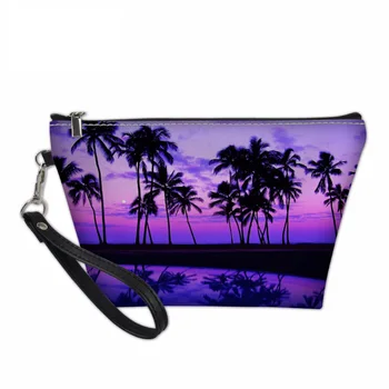 

NOISYDESIGNS Bag Case for Cosmetics Women Makeup Pouch Palm Tree Ladies Beach Toiletry Bag Pouchs Professional Functional Bag