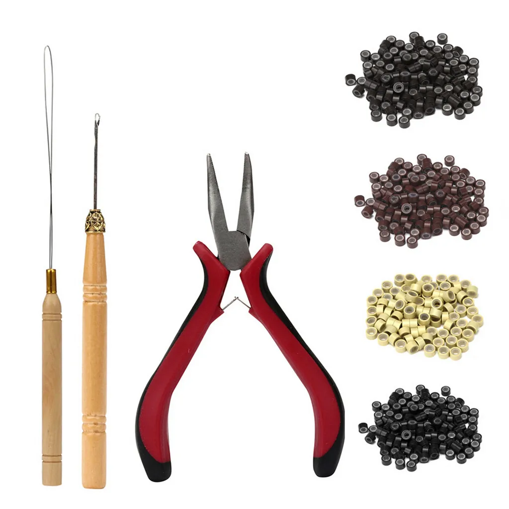 

Hair Extension Tool U Shaped Pliers For Micro Rings Human steel High-grade Hair Extension Tool Set 0115