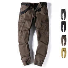 HOQIXIN весенние брюки карго мужские с несколькими карманами модные высококачественные Брендовые мужские повседневные мужские брюки фирменная одежда D1737