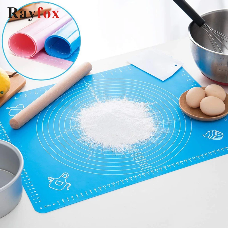 

Kitchen Gadget Accessories Silicone Nonstick Pastry Mat Kneading Dough Mat Scale Show Baking Board Cake Tools Kitchen Utensils