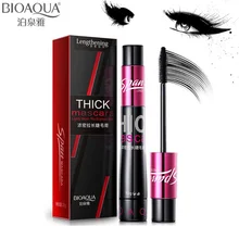 Фирма BIOAQUA, густая тушь для макияжа глаз, быстросохнущая водостойкая Удлиняющая ресницы, Черная тушь для ресниц, косметика