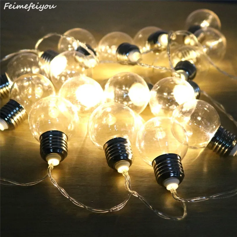Feimefeiyou 2 Batería USB estilos led globo 10 20 boda bombilla hadas jardín garland luces decoracion transparente Feimefeiyou 2 Batería USB estilos led globo 10 20 boda bombilla hadas jardín garland luces decoracion transparente