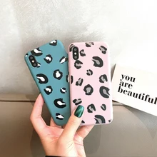 

Sexy Leopard Pattern Case for iPhone XS Max XR X Soft TPU Back Cover for iPhone 6 6s 7 8 plus Phone Cases Pink Yellow Green