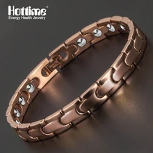 Hottime браслет для здоровья 20 шт 99.9999% чистый германий браслет для женщин Мода 316L браслеты из нержавеющей стали браслеты