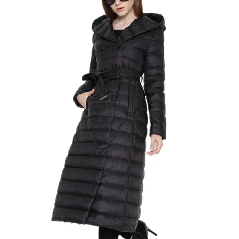 MOSHU Women Jacket Coat Winter Women Down Coat Jacket Long Elegant Coat Double Breasted 90% White Duck Down MOSHU Women Jacket Coat Winter Women Down Coat Jacket Long Elegant Coat Double Breasted 90% White Duck Down