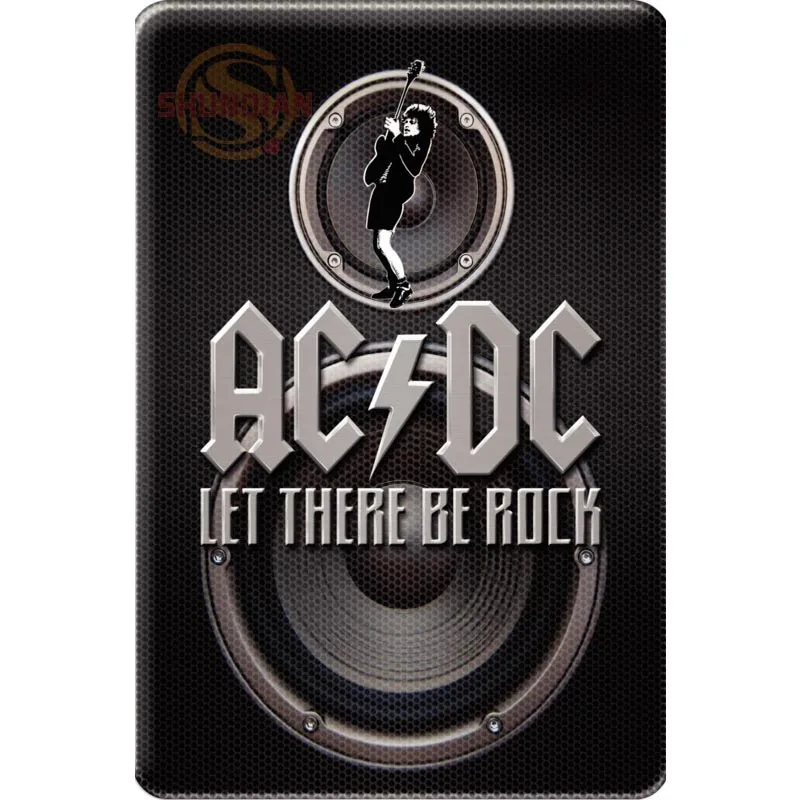 New ACDC Poster Custom Satin Poster Print Cloth Fabric Wall Poster