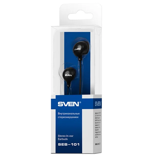 Внутриканальные наушники SVEN SEB-101, черный