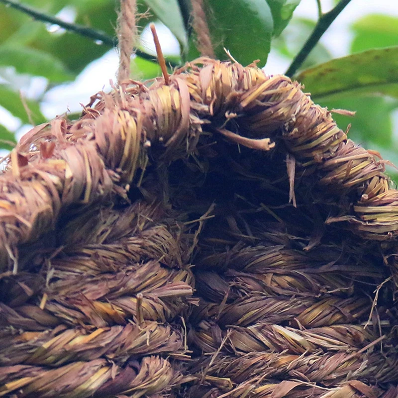 Домик для птиц влагостойкое соломенное гнездо для попугая Vogel Speelgoed прочное украшение для клетки для рождения питомца Товары для отдыха для птиц