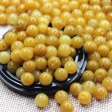 Бусины из натурального нефрита хуанлонг, Круглый браслет, бусины из нефрита, браслет своими руками