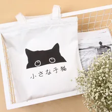 2016 Cotton Canvas Women Handbag Fashion Female Lovely Cat Ladies Clutch Bag Woman Casual Handbags Shoulder Tote Bag Bolsos