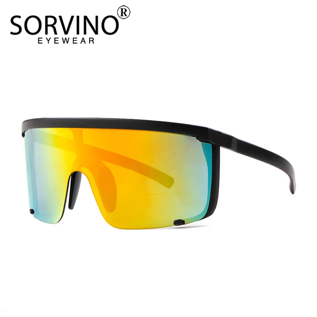 Buy SORVINO Designer Oversized Visor Shield Sunglasses Women Men Brand Hood
