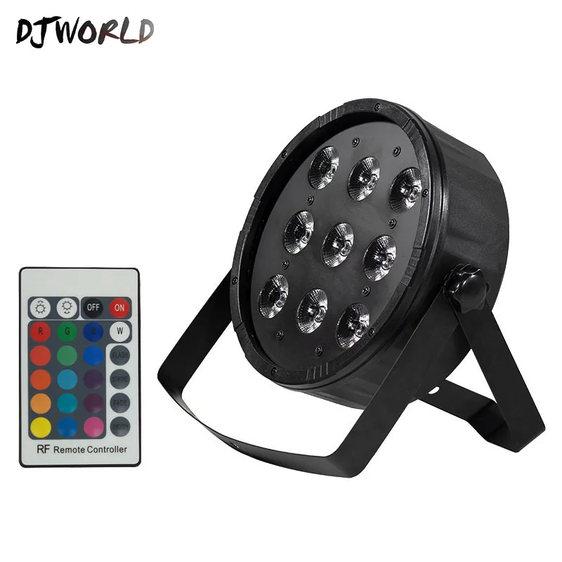 

wireless remote control IR Led Par Lights 9X12W RGBW 4IN1 DMX 512 Party Dj Christmas Strobe Dimming Effect Projector