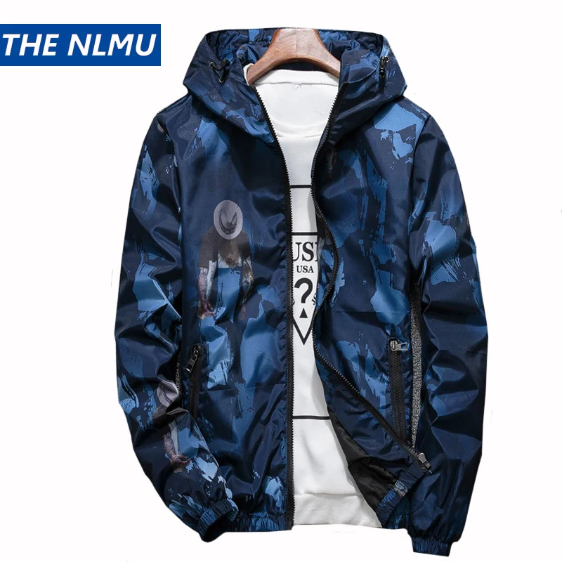 

Dancer Print Camo Jacket Men Hip Hop Windbreakers Hoody Jacket Slim Fit 2019 Mens Spring Autumn Streetwear Thin Coat HZ043