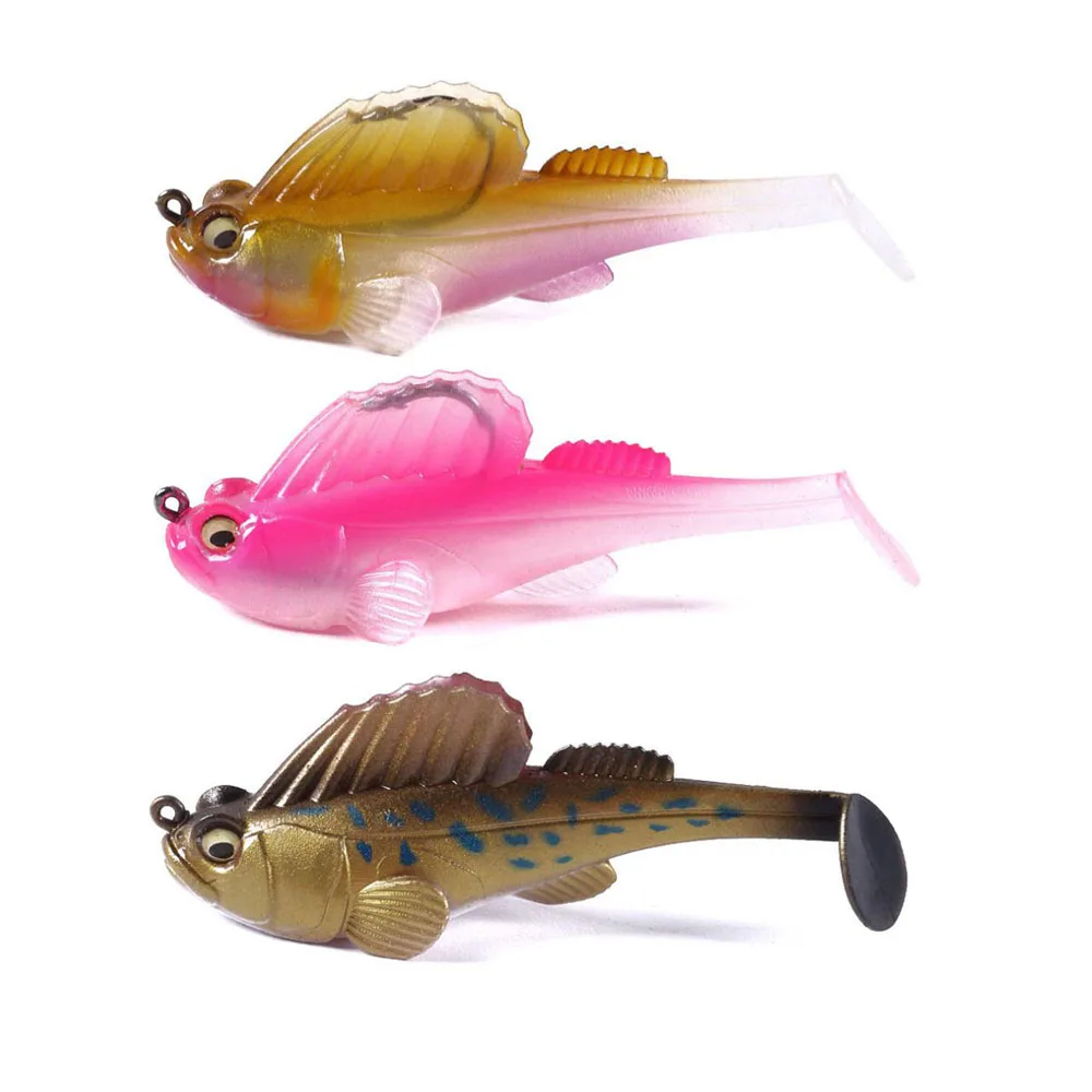  New Swim Shad 75mm 13g Soft Bait Shad Silicone Bass Pike Minnow Swimbait Jigging Plastic Lure for B