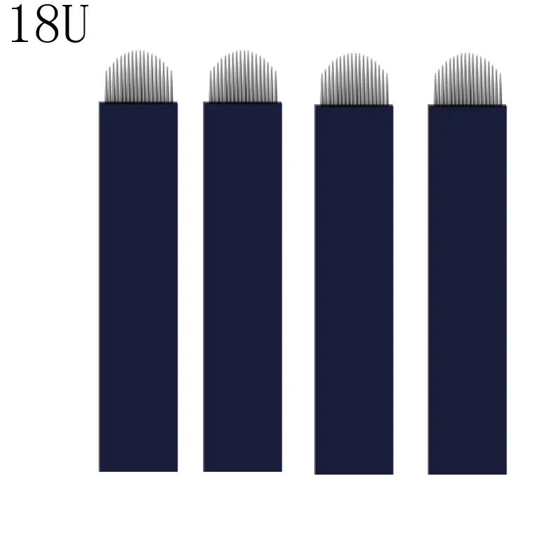 

Black 0.20mm 12U 14U 16U 18U Microblading Needles for Permanent Makeup Supplies Manual Eyebrow Blades