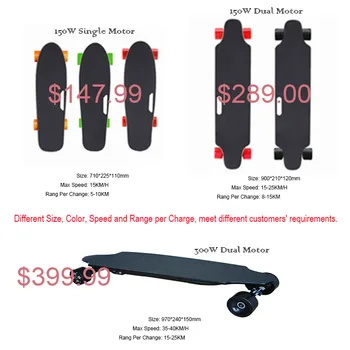 Ship from USA warehouse Four Wheel Electric Scooters Boost Electric Skateboard Wireless Remote Controller Scooter Plate Board 4