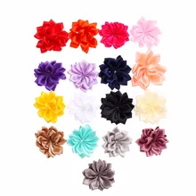 200pcs/lot 15 Colors DIY Satin Chiffon Flower Girls Hairclips Satin Ribbon Multilayers Flower For Baby Headband Hair Accessories 200pcs/lot 15 Colors DIY Satin Chiffon Flower Girls Hairclips Satin Ribbon Multilayers Flower For Baby Headband Hair Accessories