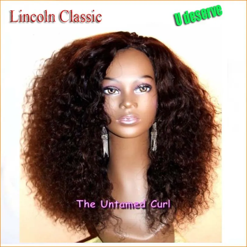 

New Brazilian full lace wigs the Untamed Curl virgin human hair glueless full lace wigs curly & lace front wigs for black women