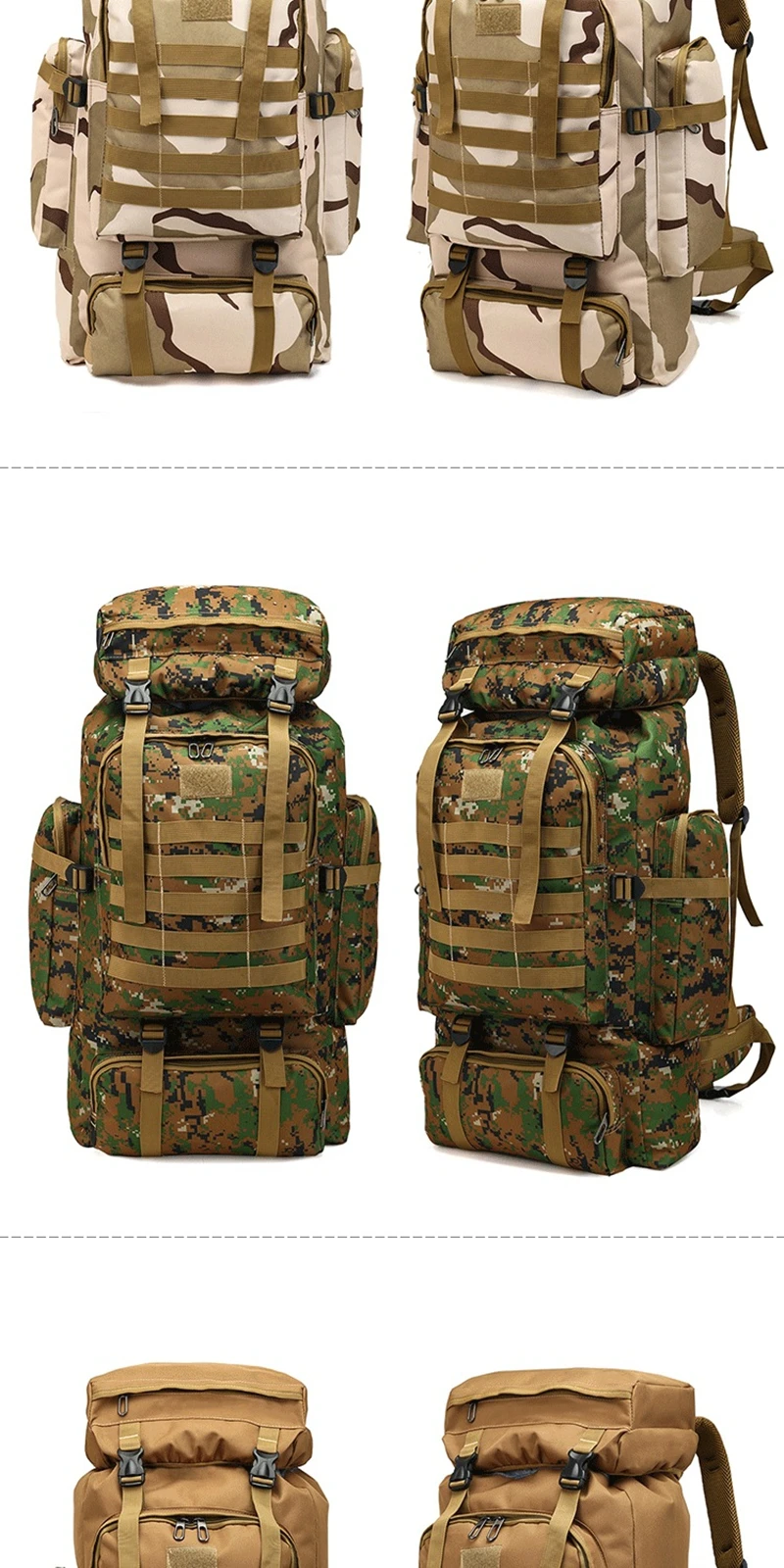 80L водонепроницаемый рюкзак для альпинизма Военная тактическая спортивная сумка для отдыха на природе походный рюкзак для мужчин и женщин походная сумка