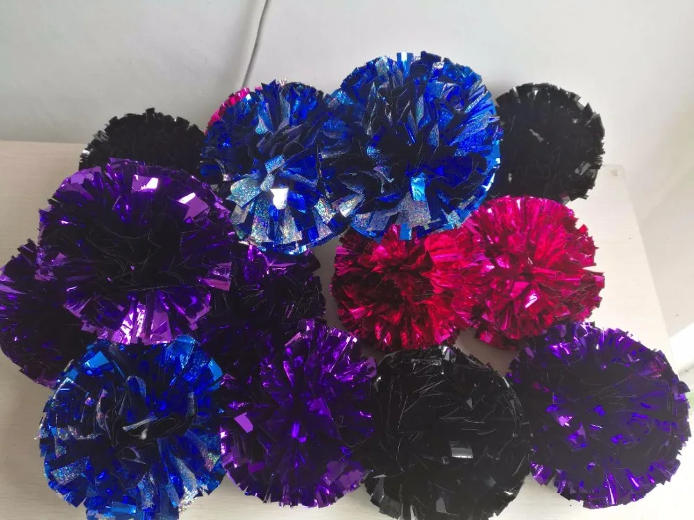 Профессиональный группа поддержки pom poms 6 &quot4&quot 2 5 &quotметаллический помпон
