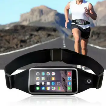 

2019 Newest Hot Waterproof Sport Runner Transparent Waist Bum Bag Running Camping Hiking Jogging Belt Pouch Zip Fanny Waist Pack