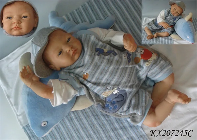 DIY Хорошее качество силикона Reborn Baby Doll наборы включая 1 голову, 2 ноги, 2 руки 2" мягкие реалистичные виниловые куклы аксессуары для детей