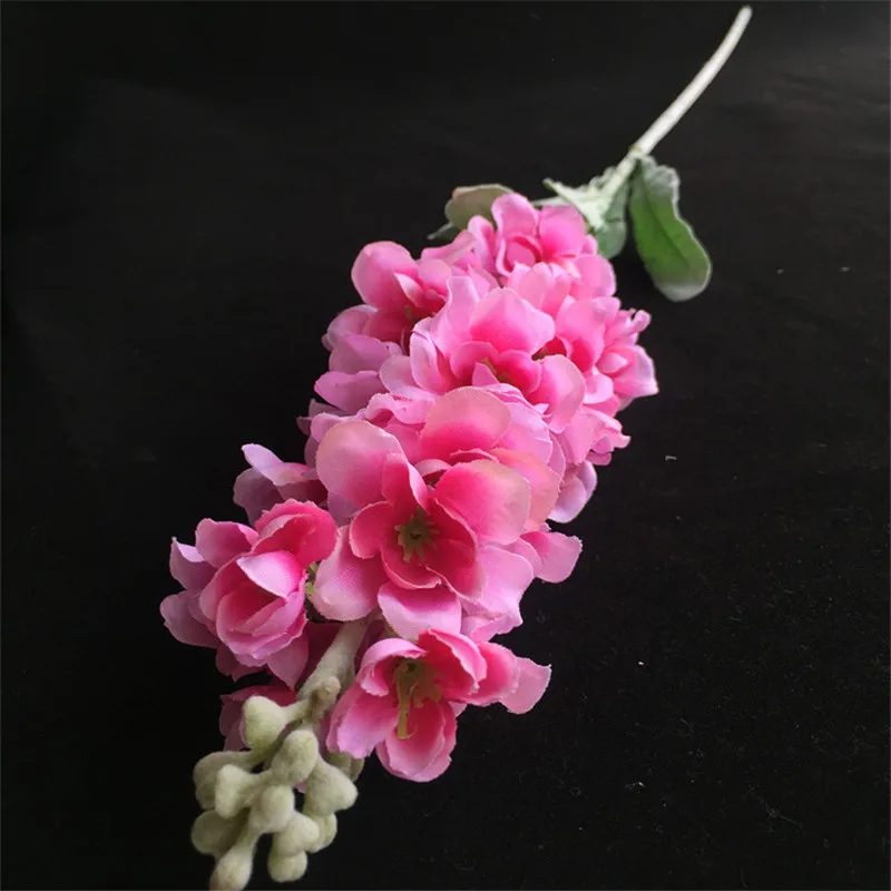 

10Pcs Fake Single Stem Tufting Hyacinth 30.7" Length Simulation Delphinium for Wedding Home Decorative Artificial Flowers