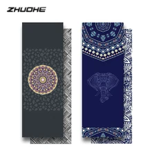 ZHUOHE Коврик для йоги полотенце нескользящий Йога плед с рисунком мандалы Tapetes Tapis Йога для путешествий Bikram Йога Пилатес фитнес упражнения Спорт