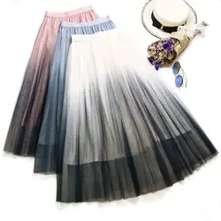 COCKCON, постепенно меняющие цвет Пышное Платье Новое поступление модные женские туфли тюль юбка пачка свадебное для невесты подружки невесты