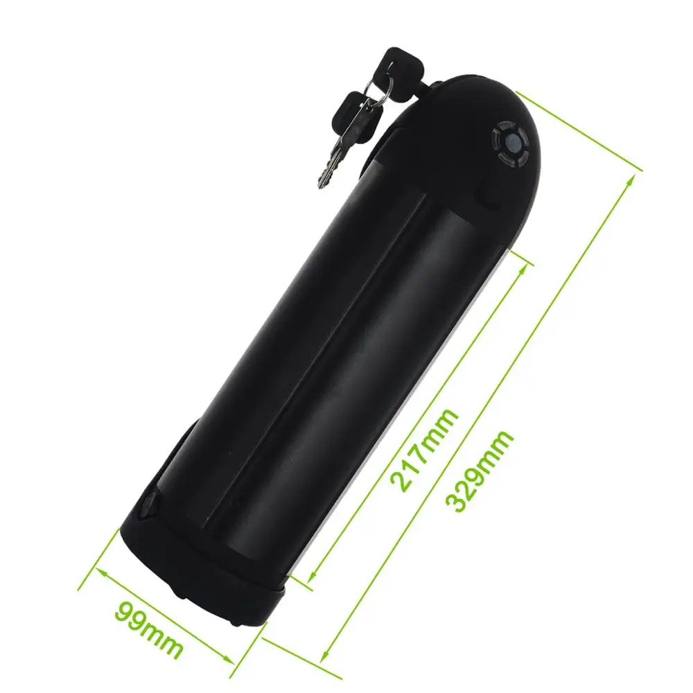YOSE POWER Аккумулятор для бутылки воды 36В 10ач Pedelec 18650 литиевая батарея черная